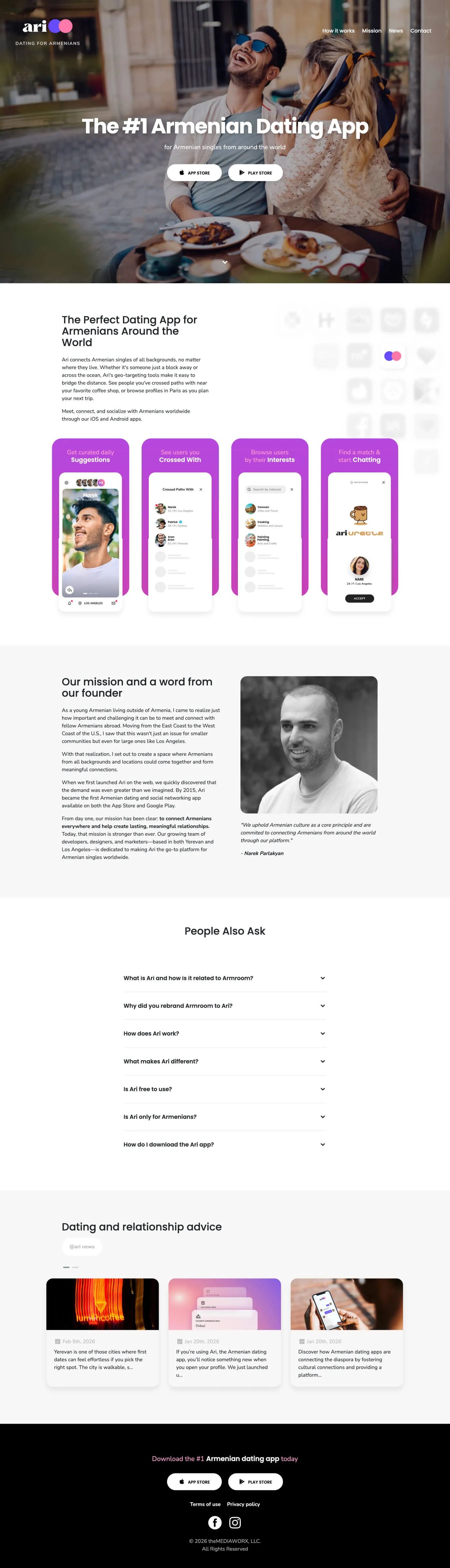 Ari – GLOBAL CONNECTION full page website screenshot